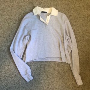 Grey Collar Brandy Melville Sweater